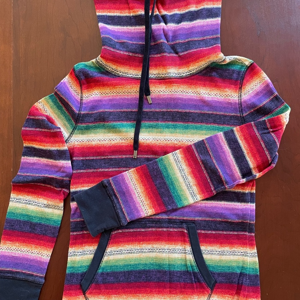 Ralph Lauren Vibrant Striped Cowl Neck Sweater